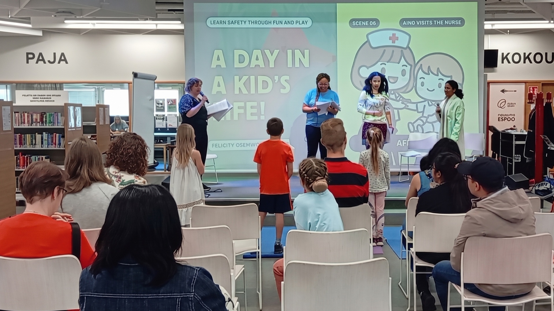 A Day in a Kid's Life event — audience and stage